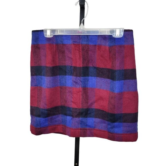 Joe Fresh Fuzzy  Plaid Skirt - Picture 4 of 6